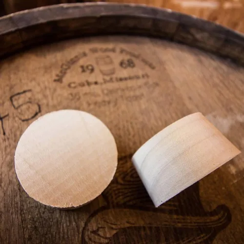 Vista 2 de Midwest Barrel Company - Tapón de madera, 1.25 pulgadas, paquete de 5 Para barriles de vino o whisky, aspecto clásico y acabado, nuevo
