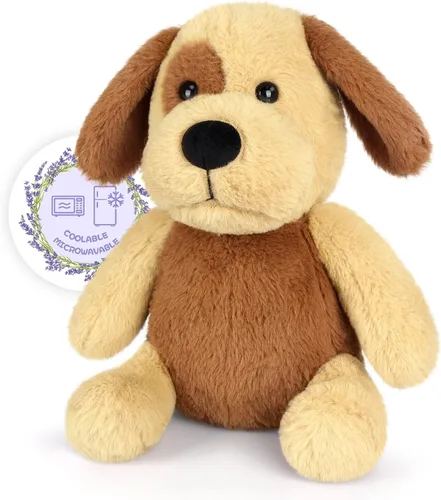 Vista 11 de SuzziPals Perro gran boyero suizo de peluche calefactable y enfriable, almohadilla térmica apta para microondas para calma y relajación, perro
