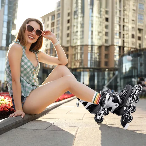 Vista 2 de METROLLER Patines en línea para niñas y niños, mujeres, hombres