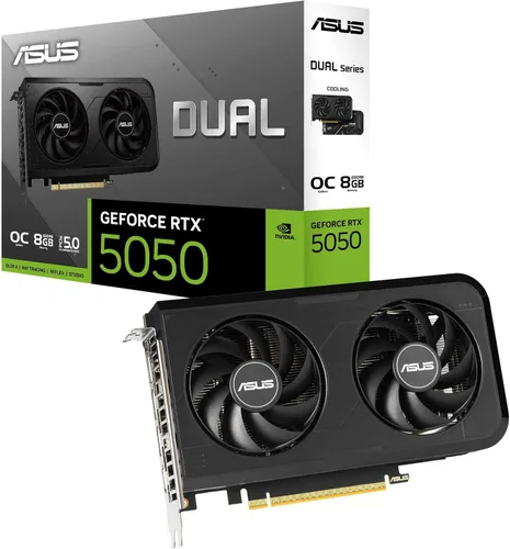 Vista 18 de ASUS Tarjeta gráfica para juegos Dual GeForce RTX 3050 6GB GDDR6 OC Edition