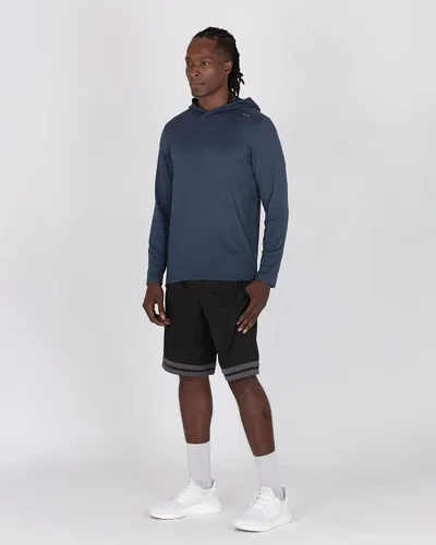Vista 3 de Alive - Camiseta de manga larga con capucha para hombre, ligera, para ejercicio, pesca, ropa al aire libre