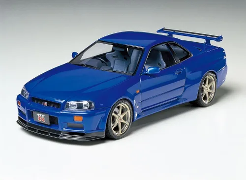 Vista 8 de Tamiya Nissan 24210 Skyline GT-R V-SPEC R34, Blanco, Mittel