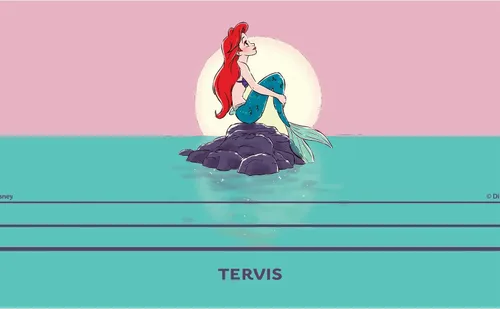 Vista 2 de Tervis Traveler - Vaso aislado de triple pared de Ariel de Disney The Little Mermaid Thoughtful Ariel mantiene las bebidas frías y calientes, 20