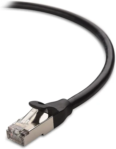 Vista 3 de Cable Matters Paquete de 2 cables de extensión Ethernet Cat 6 blindados cortos de 10 Gbps, 1.5 pies