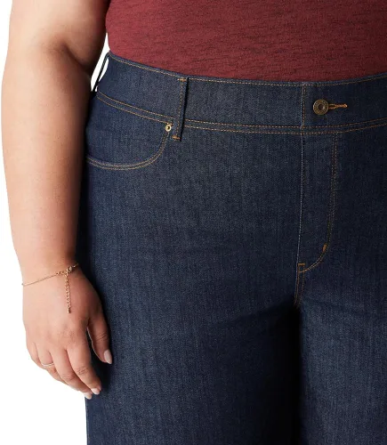 Vista 4 de Levi Strauss Signature Gold Jeans de pierna ancha totalmente moldeadores Retro Dark