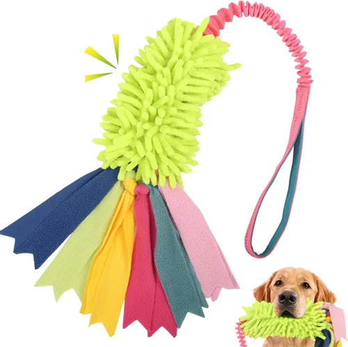 Vista 7 de wodoca Juguete de remolcador para perros, juguetes para perros para masticadores agresivos, juguete de cuerda fuerte para chirridos, juguete