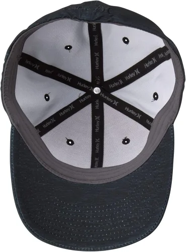 Vista 5 de Hurley Sombrero para hombre - Gorra ajustada elástica de ala curva, talla LXL, negroverde, NegroVerde