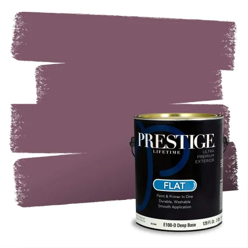 Vista 585 de Prestige Paints Pintura exterior e imprimación en uno, 1 galón, plano, coincidencia comparable de Valspar* Amber Rose*