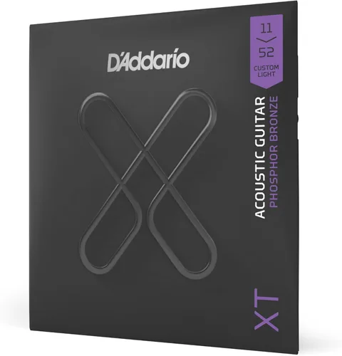 Vista 16 de D'Addario Cuerdas para guitarra acústica, XT con revestimiento de bronce fosforoso, XTAPB1047, calibre extra ligero 10-47, juego de 6 cuerdas