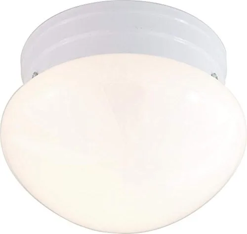 Vista 12 de Nuvo Lighting SF76/676 Lámpara de dos luces con pantalla de hongo, bronce antiguo/vidrio de alabastro