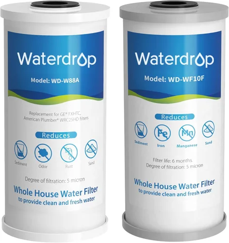 Vista 12 de Waterdrop Filtro de Agua para Toda la Casa, Filtro de Sedimentos Anti-Incrustaciones y de Metales Pesados, Repuesto para GE® FXHTC, GXWH40L