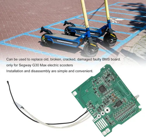 Vista 6 de Pilipane Placa controladora de scooter eléctrico, control de batería, placa base de repuesto para G30 Maximum con control de accesorios de tornillo