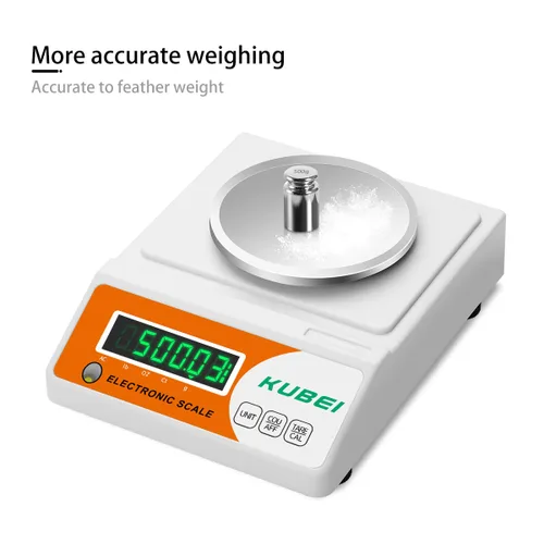 Vista 2 de Balanza analítica de precisión digital de laboratorio de alta precisión, 2.2 lbs x 0.00 oz, balanza electrónica de joyería, báscula de cocina