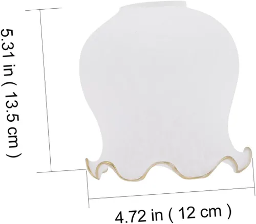 Vista 3 de Uonlytech Cubierta de lámpara de cristal para lámpara de araña diseño floral llamativa luz suave fácil de instalar