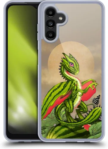 Vista 14 de Head Case Designs Officially Licensed Stanley Morrison Bat Winged Cat Vs Red Dragons 3 Gel Case [Military Grade Protection] Compatible with Samsung