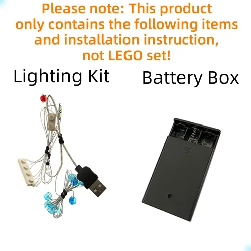 Vista 3 de GEAMENT Kit de luces LED compatible con LEGO BD-1 - Juego de iluminación para modelo de construcción 75335 (juego de modelos no incluidos)