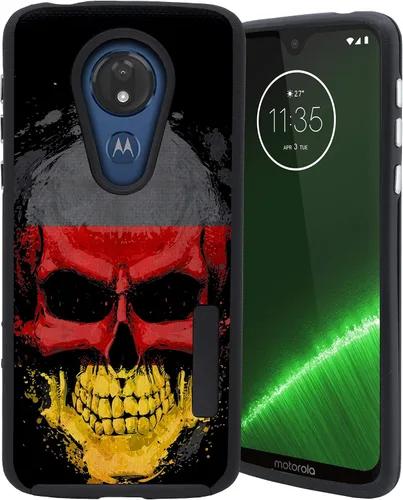Vista 11 de CasesOnDeck - Carcasa compatible con Motorola Moto E5 Plus y Moto E5 Supra[Grip Tactical] de dos piezas con carcasa rígida y piel flexible