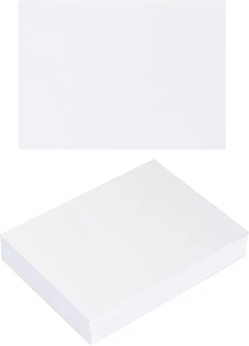Vista 18 de Paquete de 100 tarjetas de papel grueso en blanco para invitaciones, tarjetas de felicitación, postales, fotos, papel grueso de 250 GSM