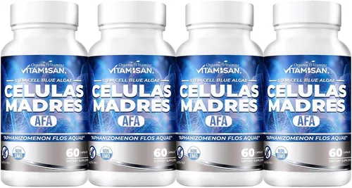 Vista 6 de VITAMISAN 4 Celulas Madres Stemcells Celula AFA Blue Green Algae - Aphanizomenon Flos-aquae -Anti-Envejecimiento 240 Cápsulas