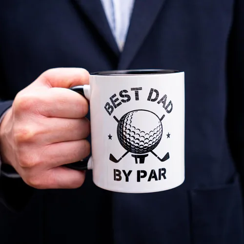 Vista 7 de decorluxes Regalos de golf para papá, taza de cerámica de 11 onzas, taza para el mejor papá por par, divertido regalo de golf para hombres, marido