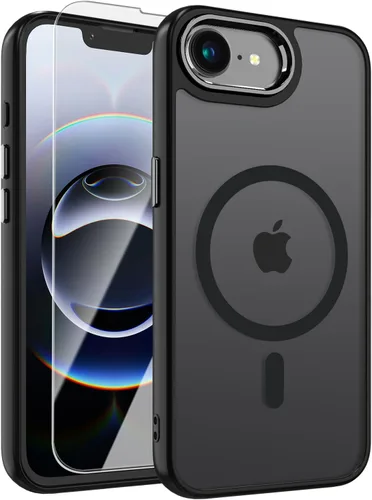 Vista 33 de WRJ Funda magnética mate para iPhone Air de 6.5 pulgadas, [compatible con Magsafe] [protección contra caídas de grado militar], delgada Negro