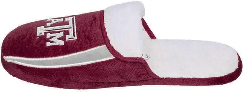 Vista 3 de FOCO mens NCAA College Team Logo Sherpa Moccasin Slippers