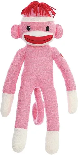 Vista 8 de Plushland Adorable Mono de Calcetines, El Original y Tradicional Juguete de Animal de Peluche Tejido a Mano, Regalo para Niños, Bebés, Adolescentes