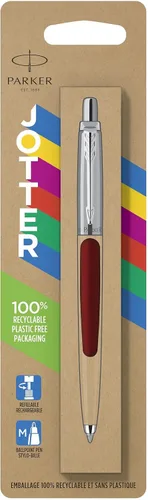 Vista 2 de Parker Jotter Originals - Bolígrafo clásico con acabado rojo, punta media, tinta azul, 1 unidad