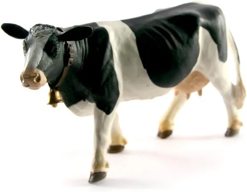 Vista 4 de Safari Ltd. Figura de Vaca Holstein - Figura Modelo de Plástico Detallada de 5" - Divertido Juguete Educativo de Juego para Niños, Niñas y Niños