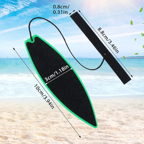 Vista 4 de Aster Paquete de 4 tablas de surf con dedos, mini juguetes de surf para dedos, surf el viento, tabla de surf con la punta de los dedos para niños