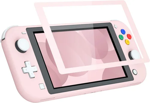 Vista 8 de eXtremeRate Cherry Blossoms Pink DIY Replacement Shell for Nintendo Switch Lite, NSL Handheld Controller Housing with Screen Protector, Custom Cover