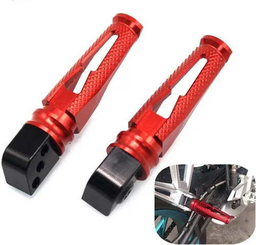 Vista 2 de Footrest Footpegs Motorcycle CNC Aluminum Passenger Footrests Rear Foot Pegs Pedal for Y&AMAHA FZ1 FZ6 FZ6R XJ6 XJR1300 XSR700 XSR900 for XSR 700
