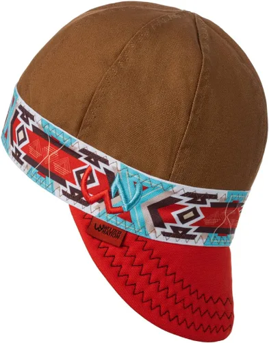 Vista 2 de Welder Nation 8 Panel Cap 100% Cotton Duck Canvas Exterior Welding Protective Durable Men’s Hats with No Unicorn Peak Heavy-Duty Premium Comfortable