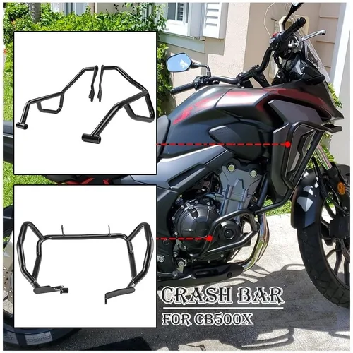 Vista 4 de Accesorios para motocicleta CB500X 19-23, barras de acrobacias de acero para carretera, protector de motor, marco de carrocería, kit de protector