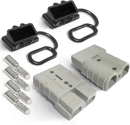 Vista 12 de Cubiertas de Conector Rápido de Batería Cubierta de Goma Antipolvo para Desconexión Rápida de Batería de 175 Amperios (2pcs, Negro)