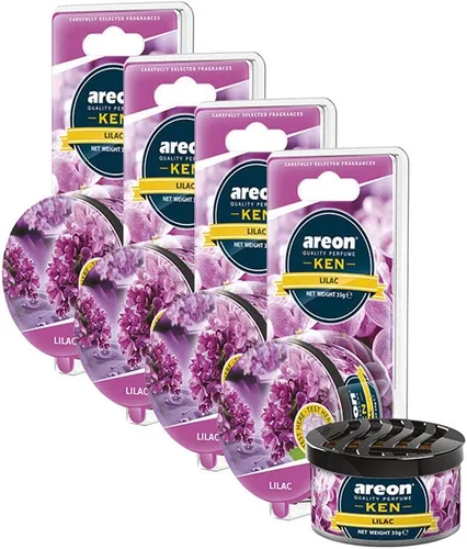 Vista 10 de AREON Ken Ambientador para automóvil, aroma a manzana y cinnamon, fragancia de larga duración, desodorante fragante portátil con salida de olor