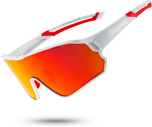 Vista 16 de ROCKBROS Polarized Sports Sunglasses Anti-Glare HD Cycling Sun Glasses Todo negro