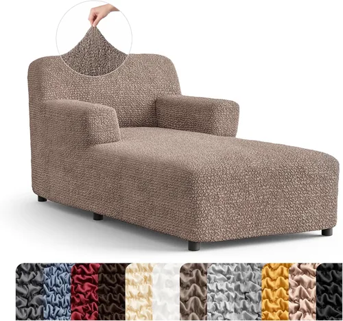 Vista 19 de PAULATO BY GA.I.CO. Funda para Silla de Tumbona Sin Brazos - Funda Deslizante para Silla de Tumbona - Funda para Sofá de Salón - Fundas Deslizantes