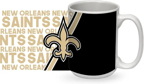 Vista 20 de Rico Industries NFL Football 15 oz White Ceramic Mug