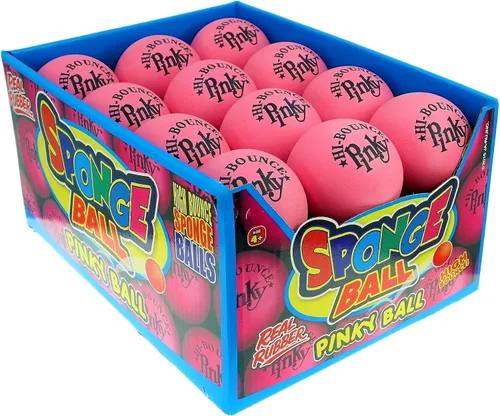 Vista 7 de Hi-Bounce Pinky Ball (paquete de 6) por JA-RU. Pelotas hinchables de goma para niños y adultos. Pelota de rebote rosa pequeña. Recuerdos de fiesta