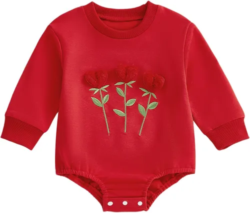 Vista 12 de MERSARIPHY Ropa de Navidad para bebé, sudadera para bebé, niño, niña, mameluco de Papá Noel para bebé, trajes de otoño e invierno Waffle