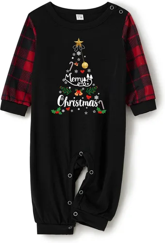 Vista 5 de Conjuntos de Navidad a juego para toda la familia, conjunto de camiseta de manga larga con estampado de estilo de caricaturas del reno de Papá Noel