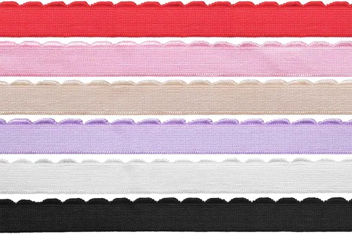 Vista 10 de DIY PARK 5 Yarda 1/2 "0.512 in Brillante Nylon Felpa Elástico Spandex Banda Hombro Correas Sujetador Correa Ropa Interior Lencería Costura Trim Negro