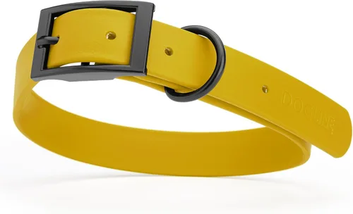 Vista 10 de Dogline Biothane - Collar impermeable para perro con hebilla de liberación rápida, resistente cincha de nailon recubierta con resistente y a prueba