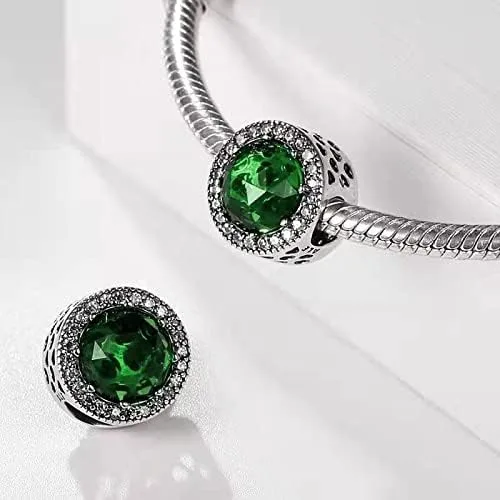 Vista 2 de LongLuck Dije de ojo de cristal para pulsera Pandora dije de plata de ley 925 con circonitas cúbicas para mujer Plata esterlina cristal