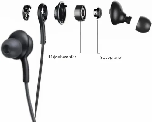 Vista 9 de Auriculares estéreo 2025 para Samsung Galaxy Z Fold6 S24 S23 S22 S21 S20, Note 10, 10+ - Diseñado con micrófono y control remoto de volumen conector