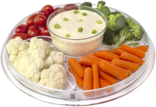 Vista 4 de Soporte de pastel con cubierta de cúpula, uso multipropósito 6 en 1, soporte de pastel con tapa, fuente para servir, tazón para ponche, fuente