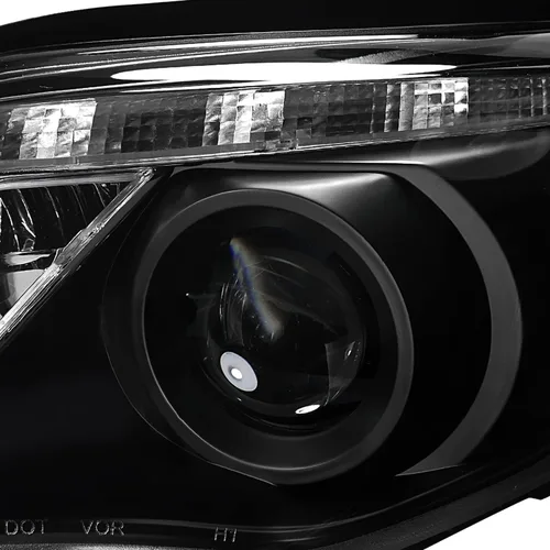 Vista 8 de SPEC-D TUNING Tira LED de faros delanteros de proyector negra compatible con Toyota Corolla 2011-2013, conjunto de faros delanteros izquierdo