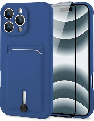 Vista 9 de MZELQ Cartera de TPU Compatible con Funda iPhone 12, Portarjetas Protección de Cámara Cubierta + Protector de Pantalla, Ranura Empujable para Niñas