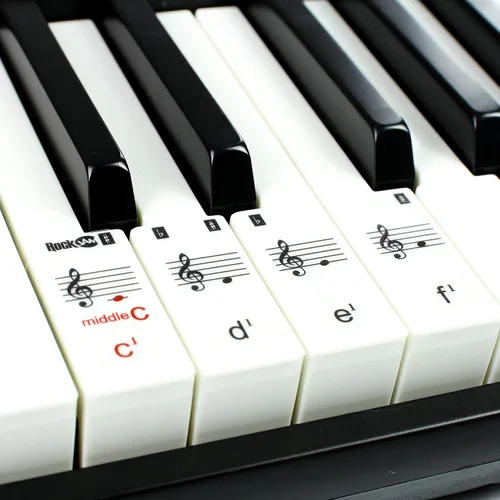 Vista 10 de RockJam Piano de teclado RJ461 de 61 teclas con inclinación